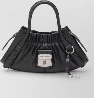Marc Jacobs cristina small satchel ruched top handles key charm
