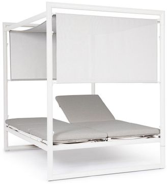 BIZZOTTO Premium Outdoor Daybed Konnor 150 x 213 cm - Weiss