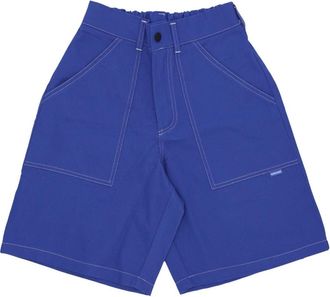 Usual Casual shorts van gestructureerde stof - Heren - Korte Broeken - Blauw - XL - Katoen - Korte Broeken