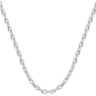 Pompeii3 Mens Polished Steel Single Tone Clasp 6mm Flexible Link 24 Chain