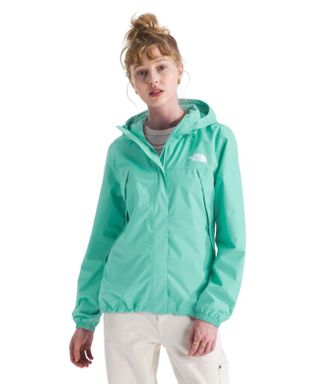 The North Face Antora Rain Jacket Womens Bright Foam Full Zip Hooded GBO2989