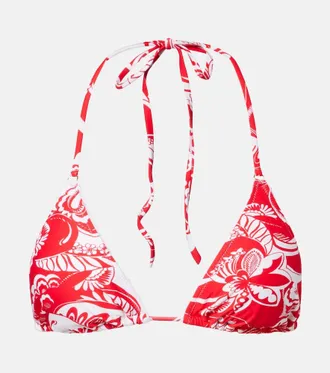 Melissa Odabash Adelaide floral bikini top