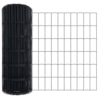 Berkfield Home Euro Fence Grey 0.6x50 m Steel