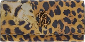 Roberto Cavalli Portafoglio con stampa - Marrone