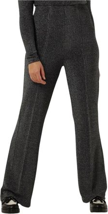Lollys Laundry Chile Broek - Dames - Wijde Broeken - Grijs - M - Polyester - Broeken