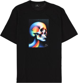 Paul Smith Black Graphic Crew Neck T-Shirt