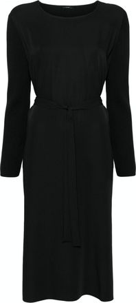 Joseph Didot midi dress - women - Polyester/Merino - 44 - Black