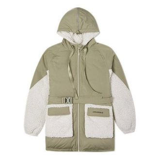 Converse (WMNS) Converse Down Jacket Asia Sizing Olive Green White 10021987-A03