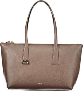 Furla Olivia M Tote - Dames - Shoppers - Bruin - ONE Size - Leer - Tassen