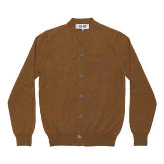 Comme Des Gar&ccedil;ons Cardigan Pastel Series Sleeve Heart Pastel Camel AZ-N092-051-3