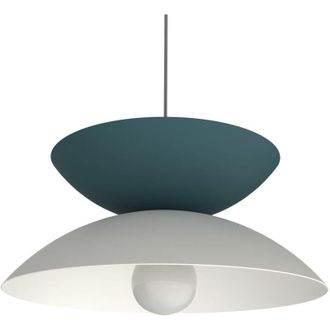 Lumicom Lumicom - sablier Sospensione, 1X E27, max 42W, metallo, blu mediterraneo/bianco, D40cm