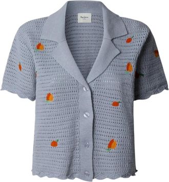 Pepe Jeans London Dazed Blue Moderne Trui - Dames - Vesten - Blauw - XS - Truien & Vesten