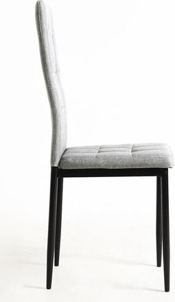 Regalos Miguel Packs Sillas Comedor - Pack 4 Sillas Lan Tela - Gris Claro