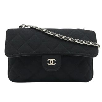 Chanel Pre-owned Matelasse Eco Tote Bag Nylon Cotton - Dames - Pre-owned - Zwart - Maat: ONE Size Nylon