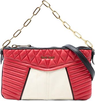 Miu Miu Pre-owned Miu Miu Bicolor Nappa Biker Satchel Ladies YW1XL8OHCQUZXQOA