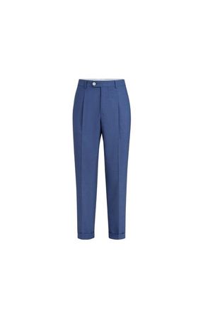 Brunello Cucinelli Trousers with pleats in Royale Blue at Nordstrom, Size 44 It