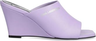 Karl Lagerfeld Mules con stampa - Viola