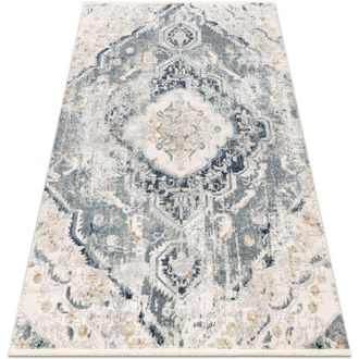 RugsX Distin 0816A blu / verde chiaro / bianco tappeto moderno - Ornamento, vintage, frange blue 120x170 cm
