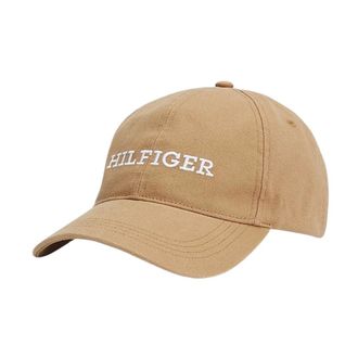 Tommy Hilfiger Accessoires, Heren, Beige, ONE Size, Katoen, Six-Panel Baseball Cap