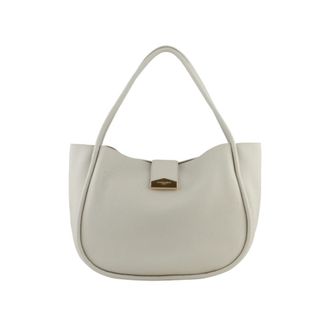 Pourchet Tassen, Dames, Beige, ONE Size, Leer, Liane Schoudertas