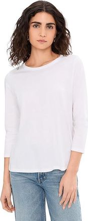 Eileen Fisher Organic Pima Cotton Jersey Round Neck T-Shirts Womens Clothing White 1 : MD, Jersey/Cotton