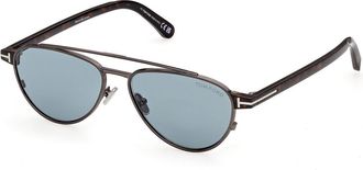 Tom Ford FT1361 ANTHONY-02 08V Mens Sunglasses Gunmetal Size 55