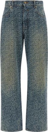 Balmain Blue Jeans Monogram