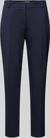 Christian Berg Slim Fit Stoffhose mit verkürztem Schnitt in Marine, Größe 34