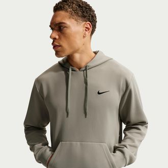 Nike Mens Flex Dri-FIT UV Protection Pullover Hoodie in Green | IF2985-320