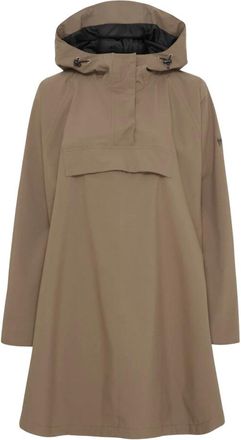 Notyz Notyz - Function Poncho - Dames - Jassen - Beige - Maat: M Poliester