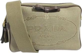 Prada Pre-owned Cross Body Bags, female, Beige, Size: ONE SIZE Pre-owned Vintage Shoulder Bag
