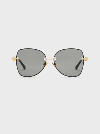 Charles & Keith Sable Knot Butterfly Sunglasses