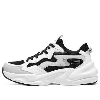 Skechers (WMNS) Skechers Bobs Bamina Shoes White Black Grey 117366-WBK