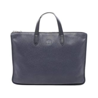 Loewe Cartella Pre-owned Anagram in pelle - - Pre-owned - Uomo - Blu - ONE SIZE
