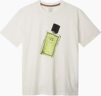Paul Smith Mens Paul Smith Fragrance Bottle Print T-Shirt 01 WHITE - Size: 38
