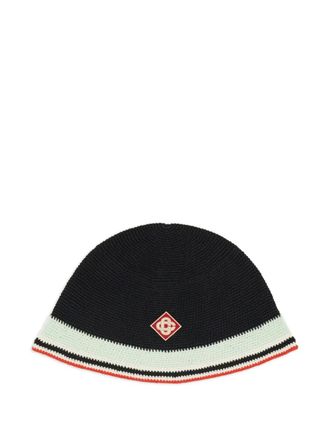 Casablanca Cappello con applicazione - Nero