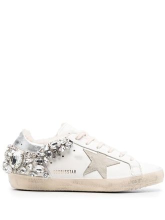 Golden Goose Sneakers Super-Star con decorazione - Bianco