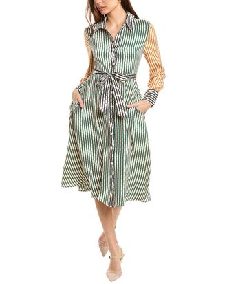 Gracia Tie Waist Shirtdress