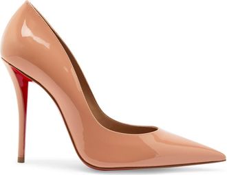 Christian Louboutin Miss Z 100 Patent Leather Pumps - Nude