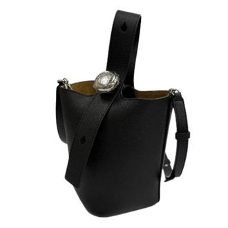 Loewe Pre-owned Pebble Bucket Bag Mini Soft Grained Calfskin Shoulder Bag - Dames - Vintage Schoudertas - Zwart - ONE Size - Leer - Vintage