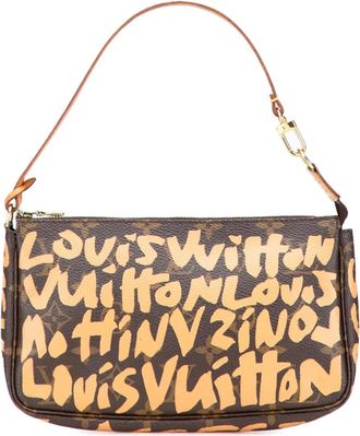 Louis Vuitton Pochette Accessoires Graffiti Louis Vuitton Stephen Sprouse con monogramma 2001 - Marrone