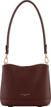 Pourchet Manhattan Petit mod&egrave;le (Pm) - Dames - Schoudertassen - Rood - ONE Size - Leer - Tassen
