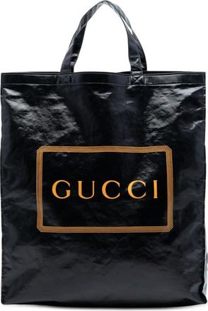Gucci Pre-owned Gucci PVC Coated Canvas Logo Montecarlo Tote 575140 467891