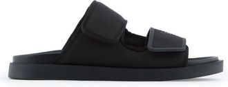 Emporio Armani Unisex gewone sandalen voor volwassenen (Zwart)