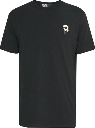 Karl Lagerfeld Katoenen T-shirt - Heren - T-shirts - Zwart - S - Katoen - Tops