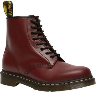 Dr. Martens Schoenen, Dames, Rood, 36 EU, Leer, 1460 Smooth Leather Lace Up Boots