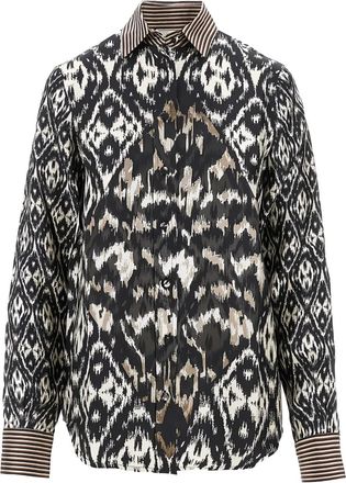 Pierre-Louis Mascia Camicia a fantasia - Nero