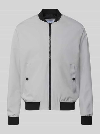 Mc Neal Regular Fit Bomberjacke mit Stehkragen in Mittelgrau, Gr&ouml;&szlig;e XXXL