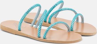 Ancient Greek Sandals Polytimi embellished leather sandals
