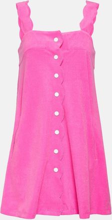 Marysia Swim Scalloped cotton blend minidress